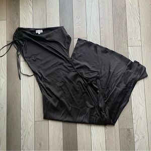 MARBLE Black Satin Top